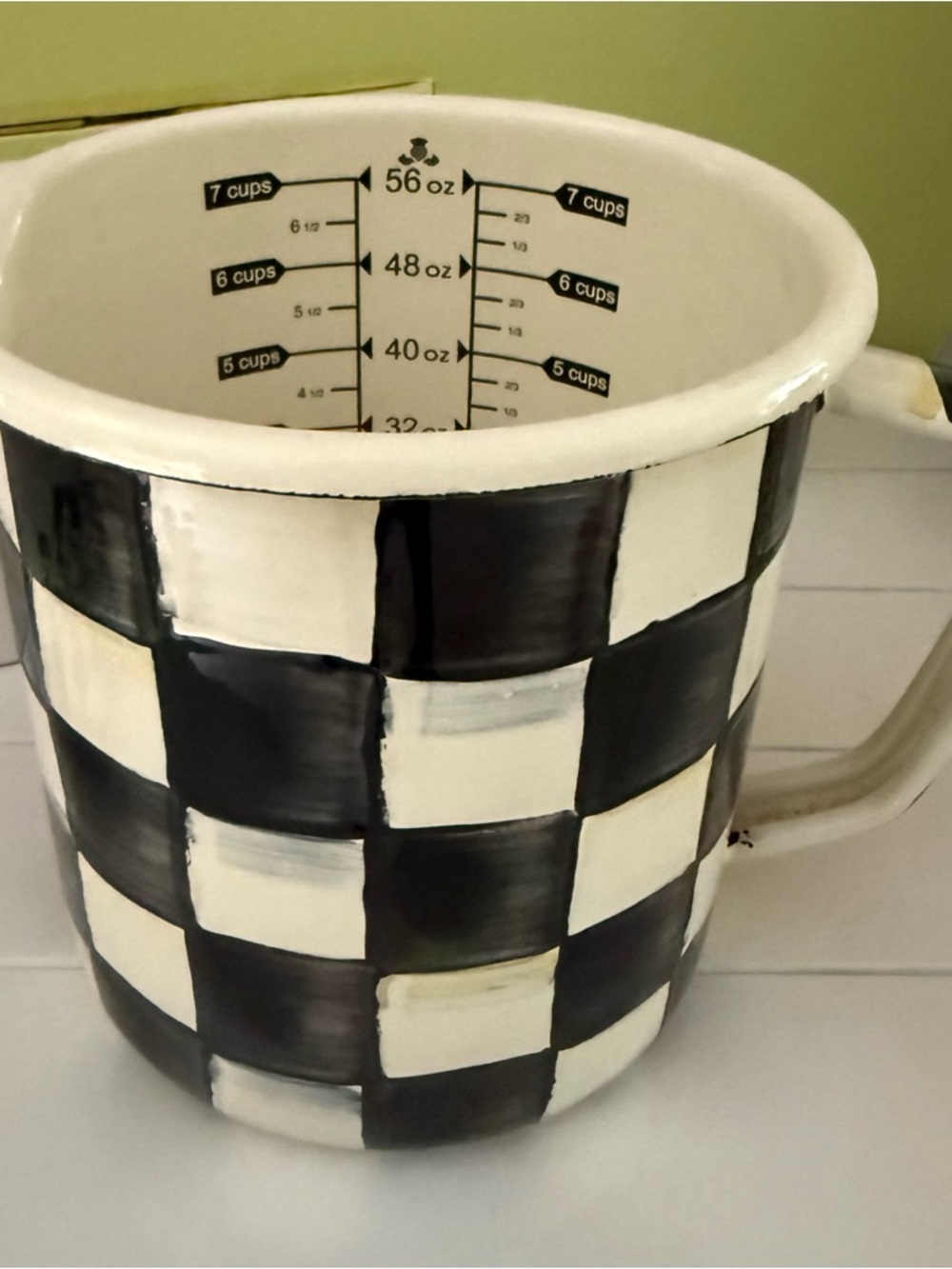 MacKenzie-Childs Courtly Check 7 Cup Measuring Cup